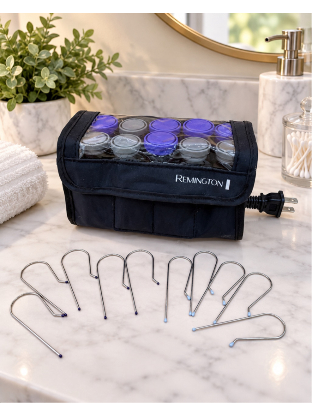 Remington Women's Hair Roller Set One Size Black and Purple Tested and Working